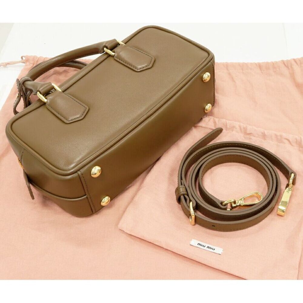 Miu Miu Leather Handbag Shoulder Bag Arcadi - Picture 3 of 5